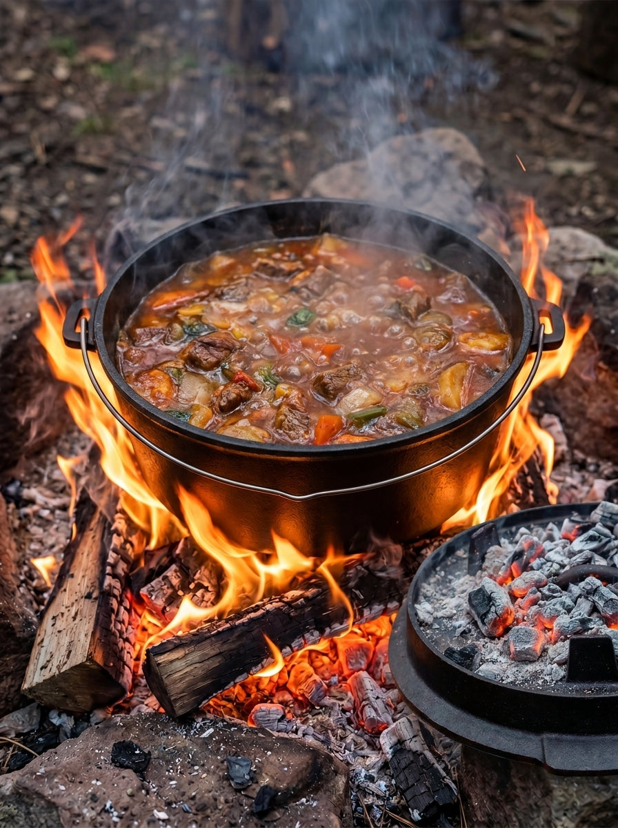 BraaiPlank™ Bos-Oond 9L Cast Iron Dutch Oven with Lid Lifter