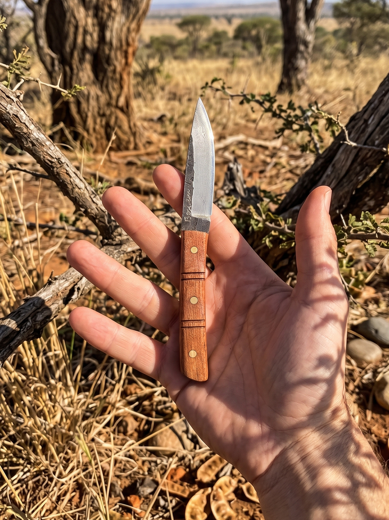 BRAAIPLANK™ BosLem (16cm Damascus, Hammer Forged Bush Blade) – BraaiPlank™