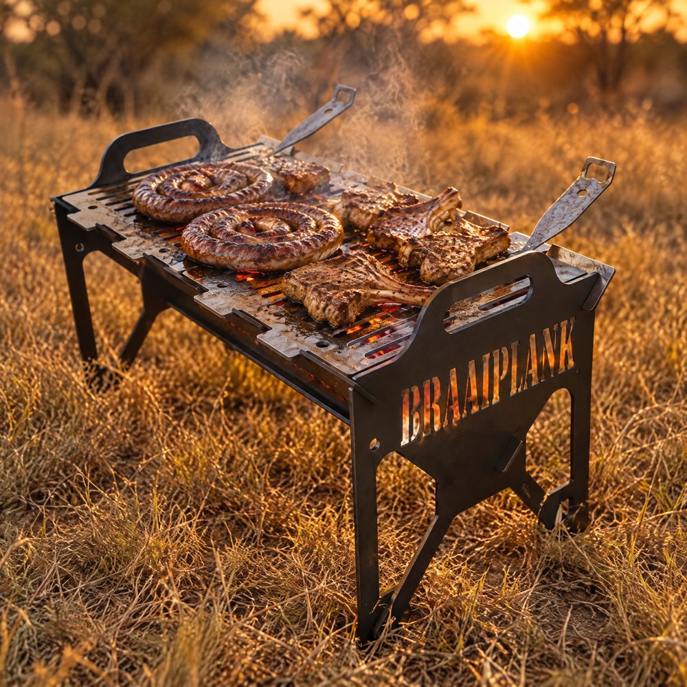 Bos-Stoof braai with boerewors and chops
